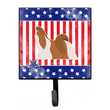 Jensendistributionservices USA Patriotic Shih Tzu Leash or Key Holder MI1657137